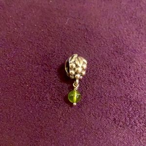 RARE RETIRED Pandora Grape bead with peridot!